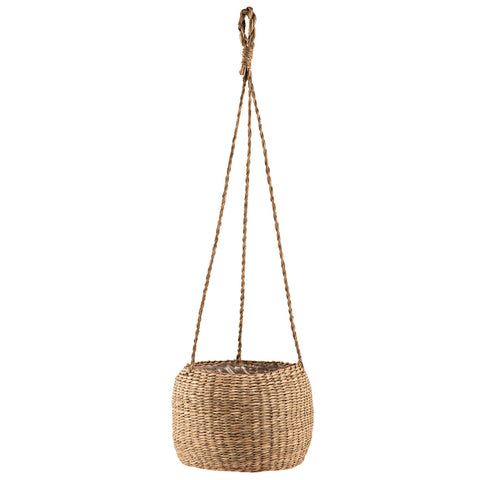 Cachepot pendente em seagrass