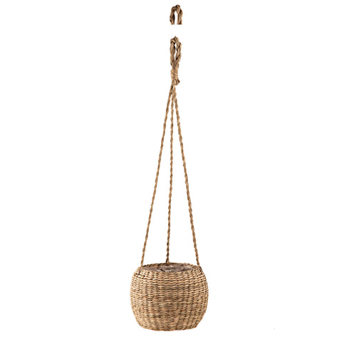Cachepot pendente em seagrass