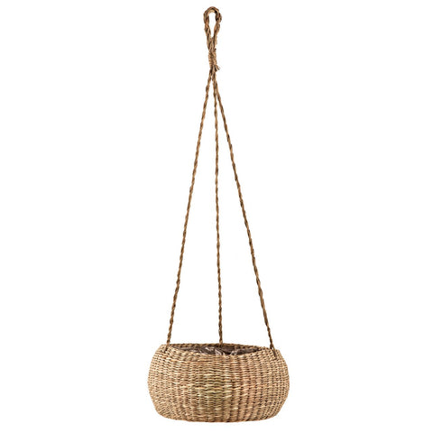Cachepot pendente em seagrass