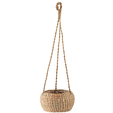 Cachepot pendente em seagrass