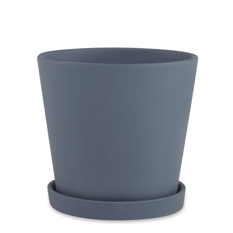 Vaso terracota azul