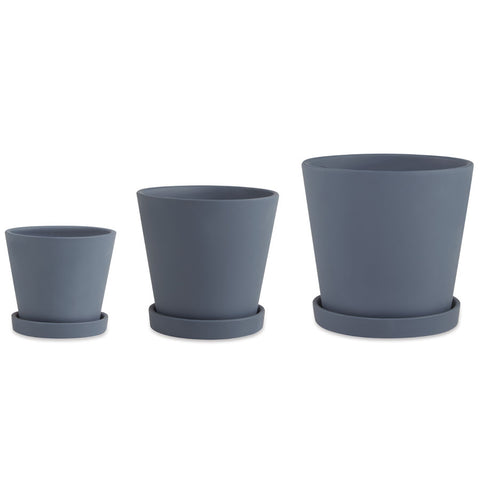 vaso terracota azul
