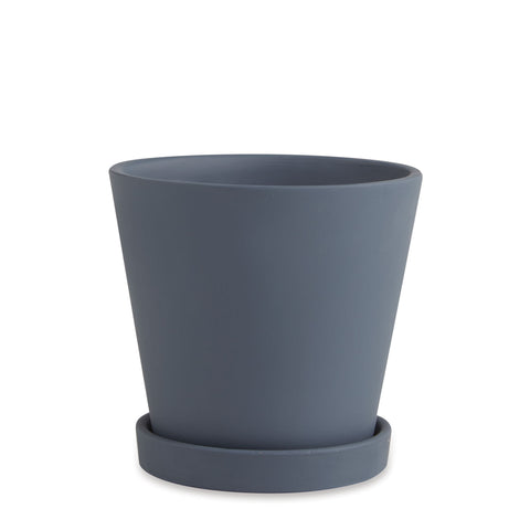 Vaso terracota azul