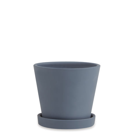 Vaso terracota azul