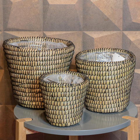 Cesta Jula - Natural com Preto