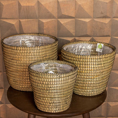 Cesta Jula - Natural com Preto