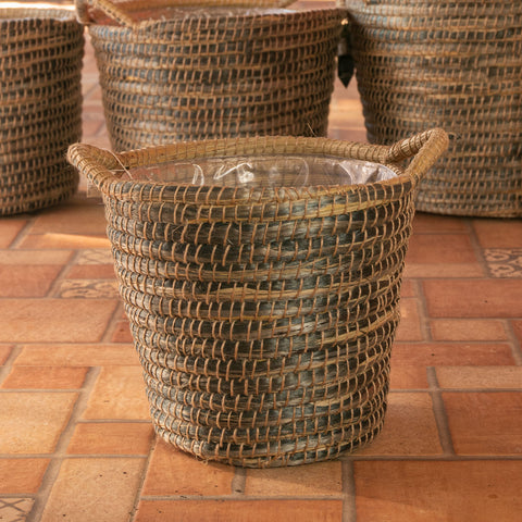 Cesta Yasmim cinza