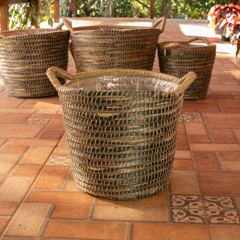 Cesta Yasmim cinza