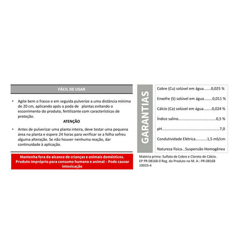 Fertilizante e Fungicida NutriCobre (500ml)