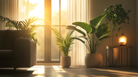 Vasos com plantas
