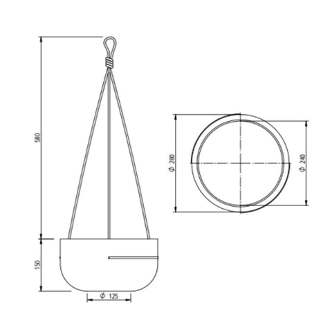 Vaso pendente