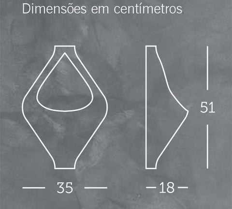 Vaso Parede Gota