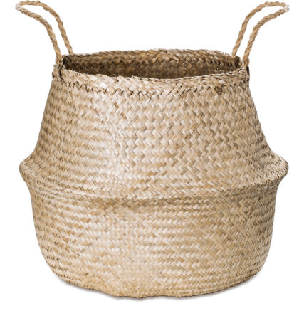 Vasos Cachepots Cesto Em Seagrass - 2