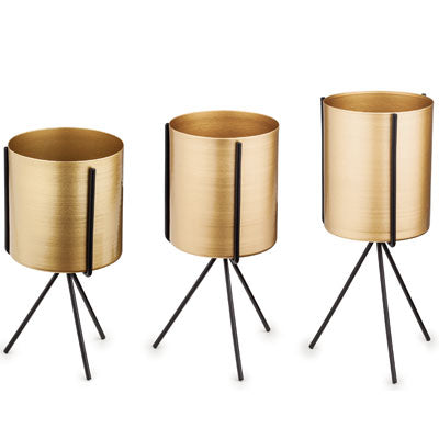Vasos Cachepots Trio Com Suporte - 6