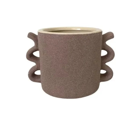 Cachepot em cerâmica Marrom