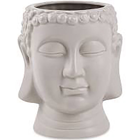 Cachepot Buda em cerâmica - P - Cinza
