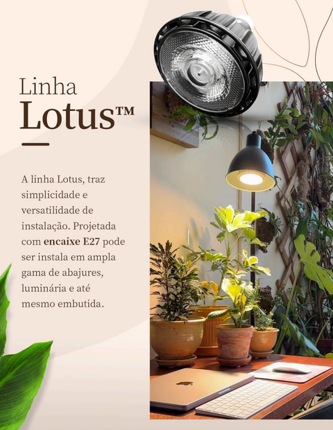 Led bulbo lotus