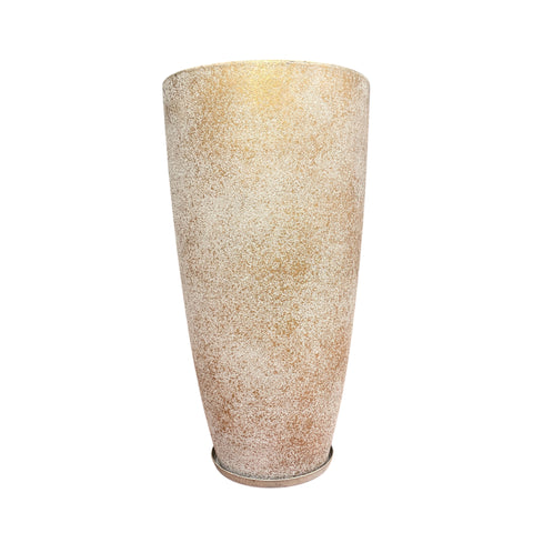 Vaso Concreto Dourado
