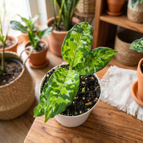 Aglaonema pictum tricolor — ambiente