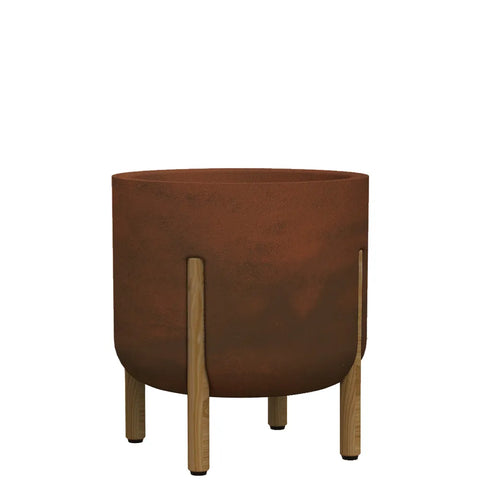 Vaso cilíndrico decore - Aço Corten