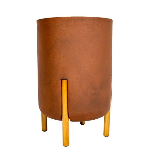 Vaso cilíndrico decore - Aço Corten