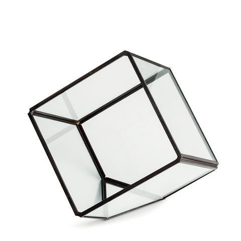 Vasos Cachepots Terrario Cubo - 1
